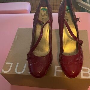 JustFab Burgundy Heels for Women
